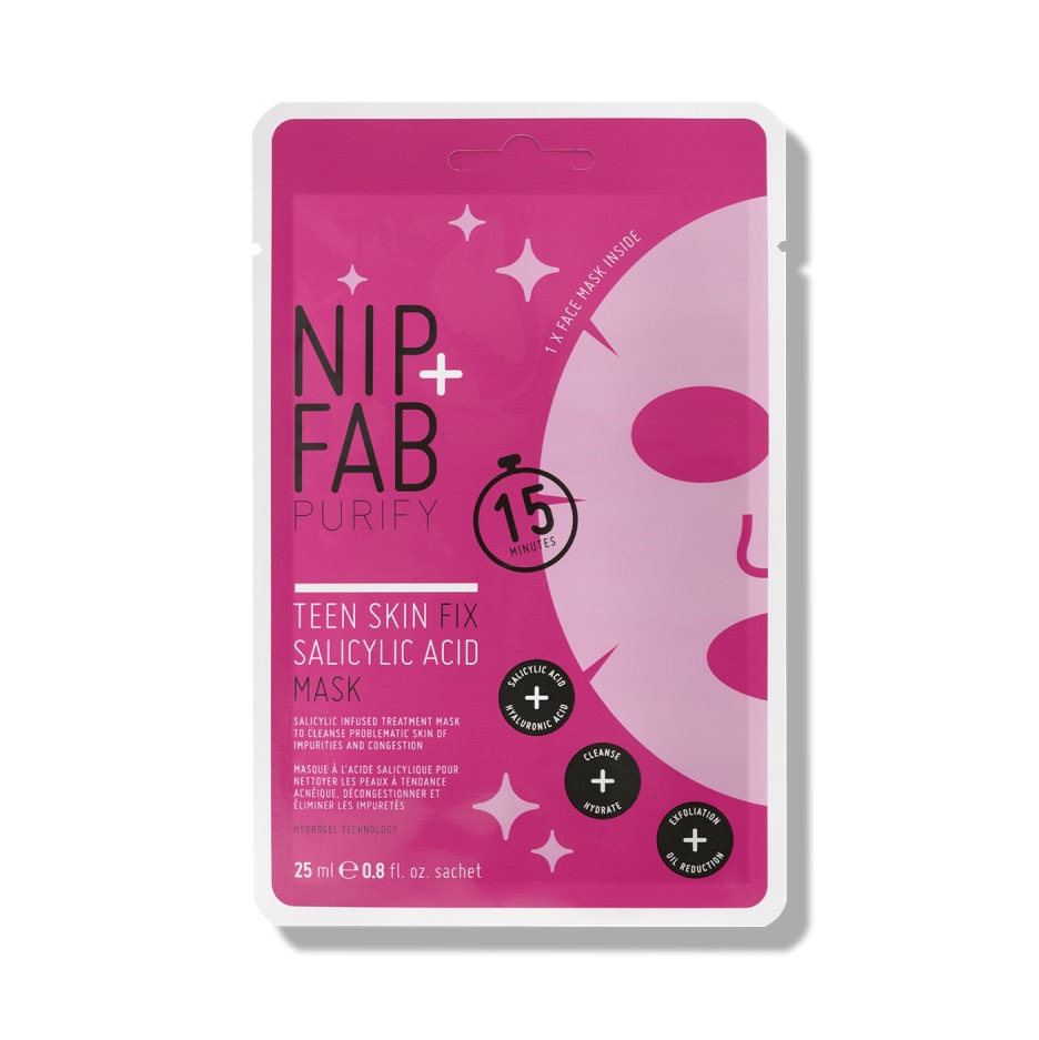 Nip+Fab Teen Skin Fix Sheet Mask Salicylic Acid 1pc 10g