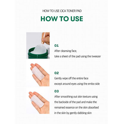 Cica Mild Exfoliating Toner Wipes 60pcs