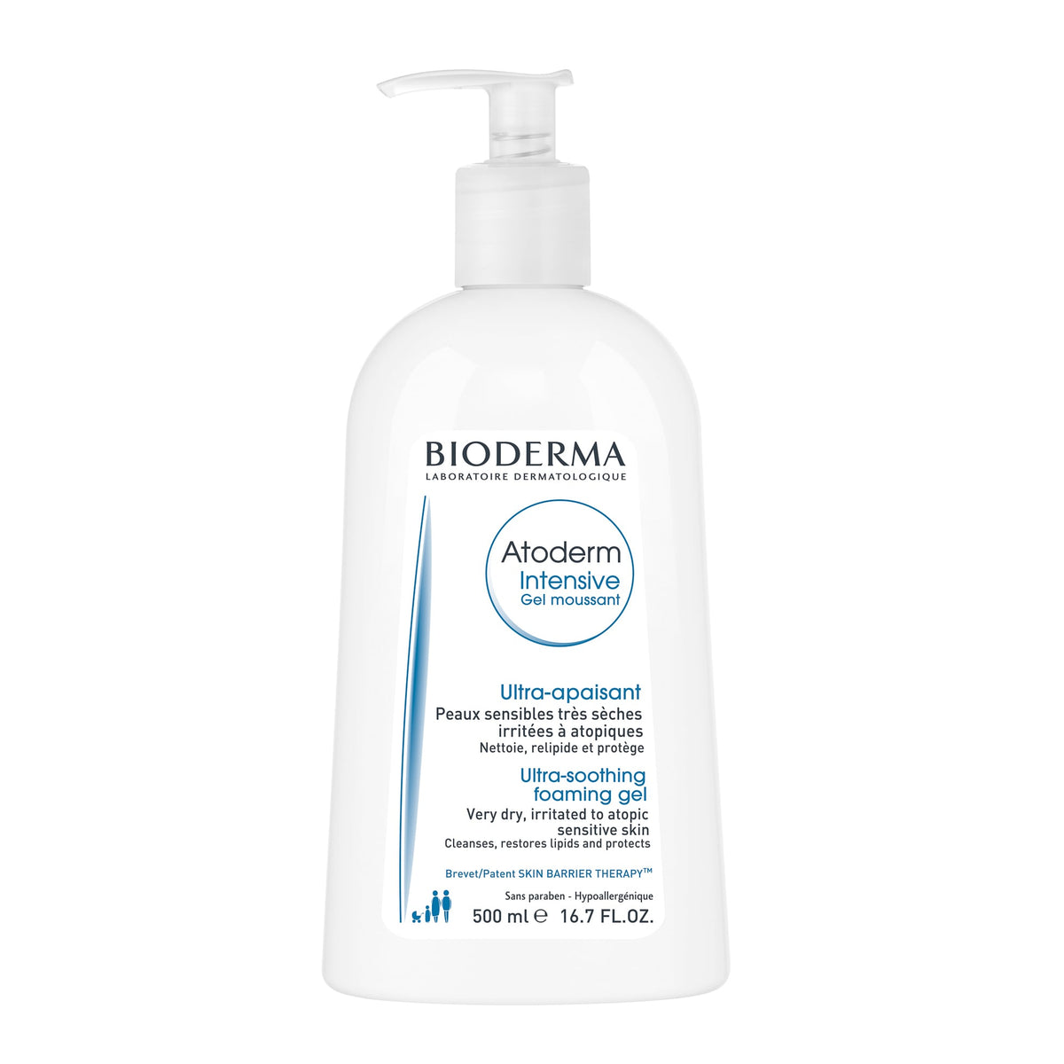 Bioderma Atoderm Intensive Ultra-Soothing Foaming Gel Body Wash 500ml
