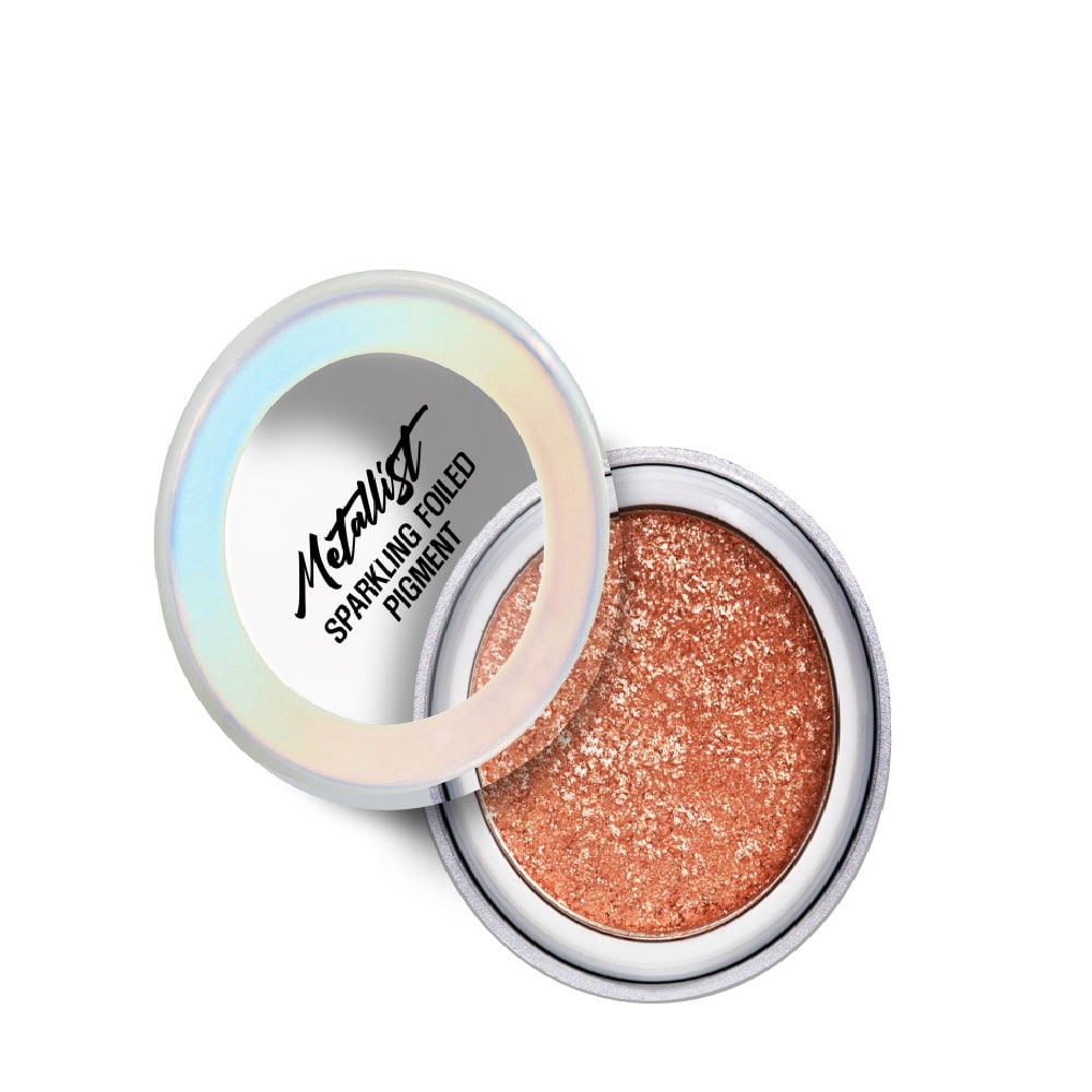 Metallist Sparkling Foiled Pigment Powder Eyeshadow 1.3g #3 Golden Tangerine|1.3g
