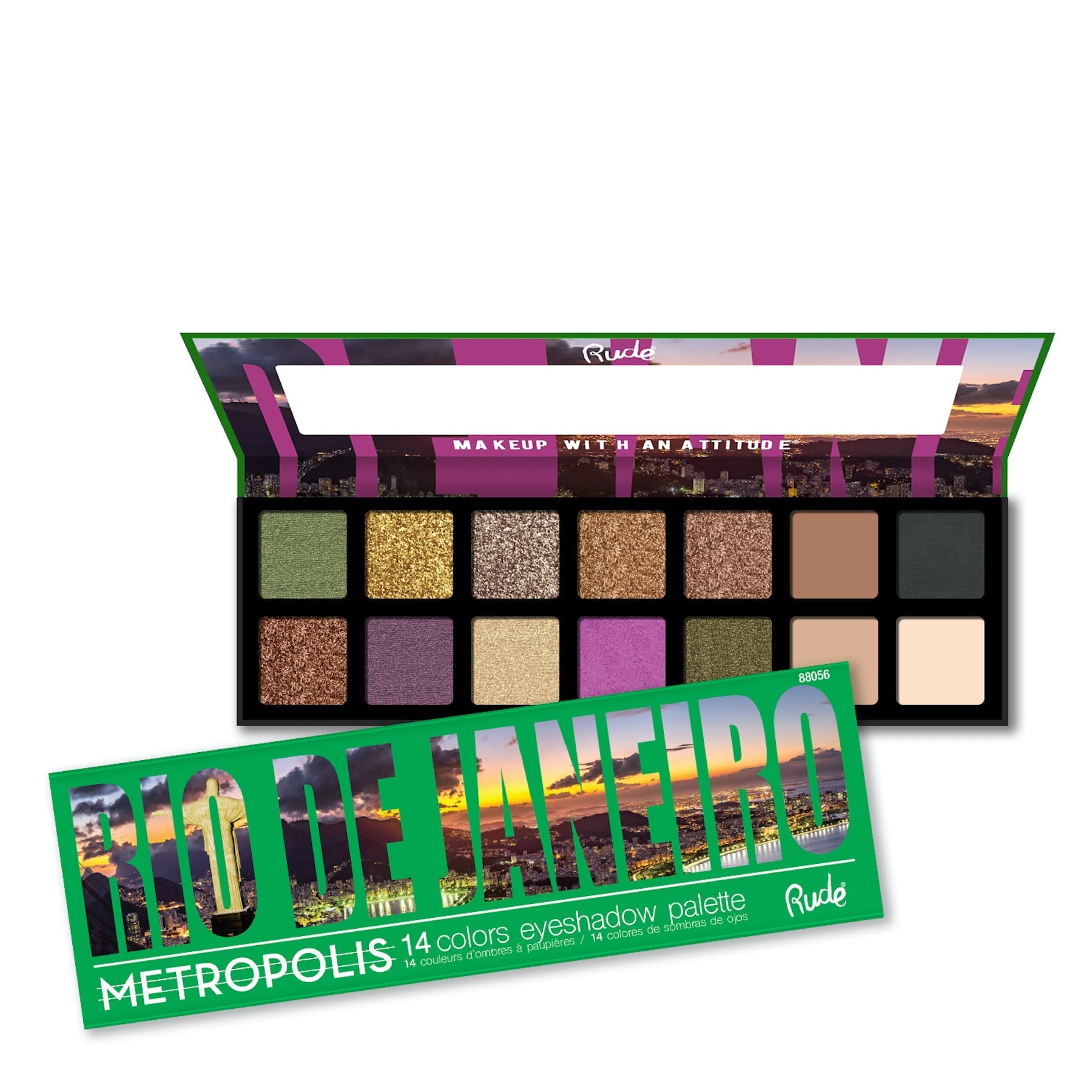 Shade Rude Rude Metropolis Eyeshadow Palette - 14 shades