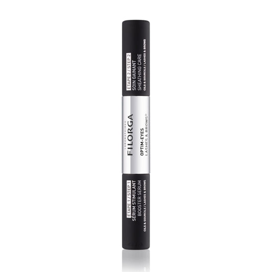 Optim-Eyes Lashes & Brows Booster Serum + Volumising Care Eye Treatment 2X6.5ml 2 x 6.5 ml