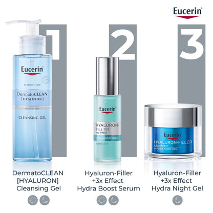 كريم العين Eucerin Hyaluron Filler لمكافحة علامات التقدم في العمر بمعامل حماية من الشمس 15 مع حمض الهيالورونيك، 15 مل