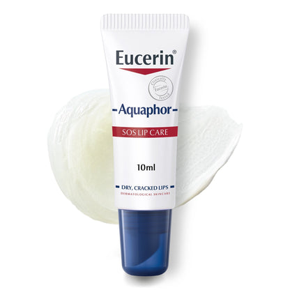 Eucerin Aquaphor SOS Repair Lip Balm للشفاه المتشققة، 10 مل