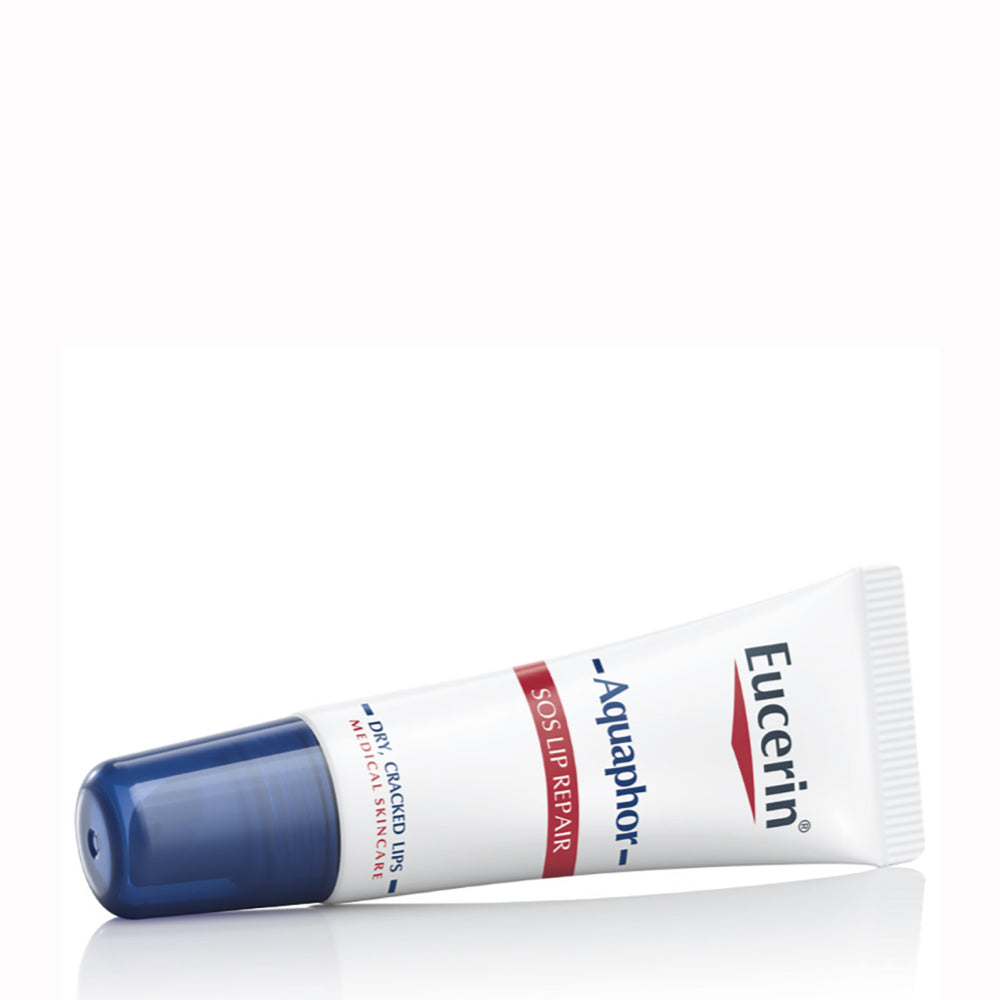 Eucerin Aquaphor SOS Repair Lip Balm للشفاه المتشققة، 10 مل