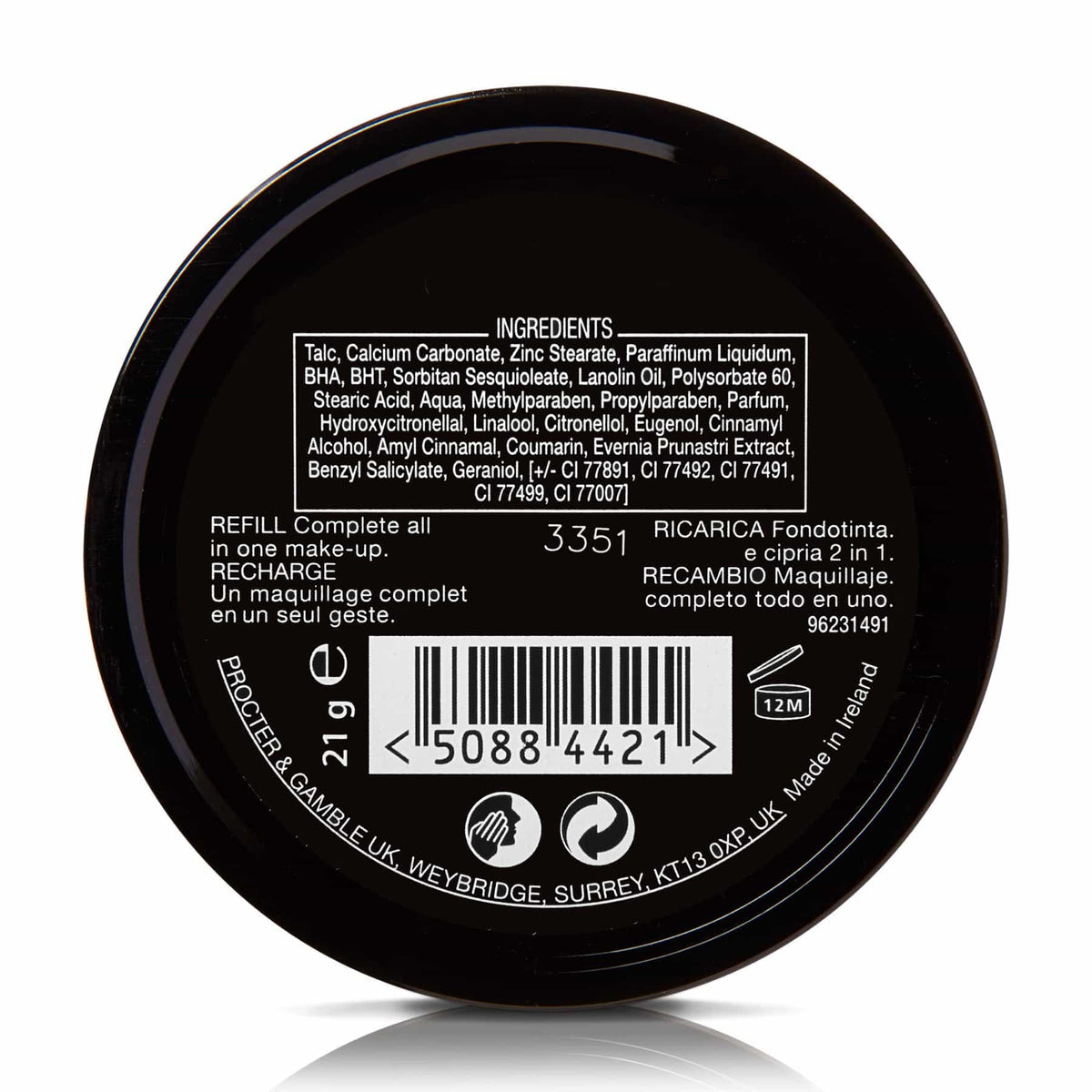 Creme Puff Pressed Compact Matte Finish Powder 21g