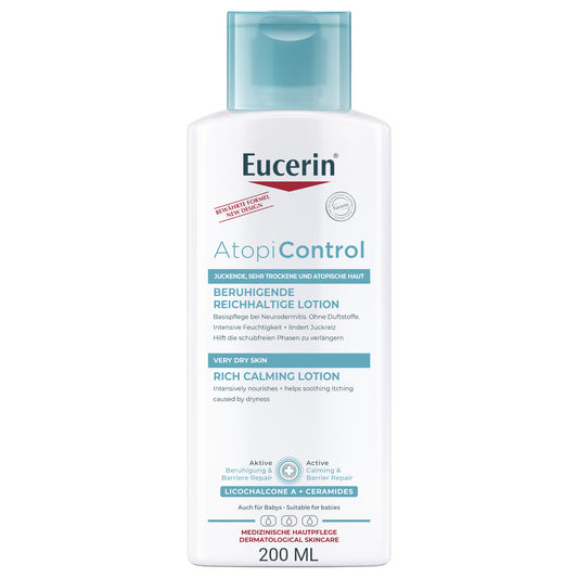 Eucerin Atopicontrol Rich Calming Lotion With Natural Omega Oils, 250ml