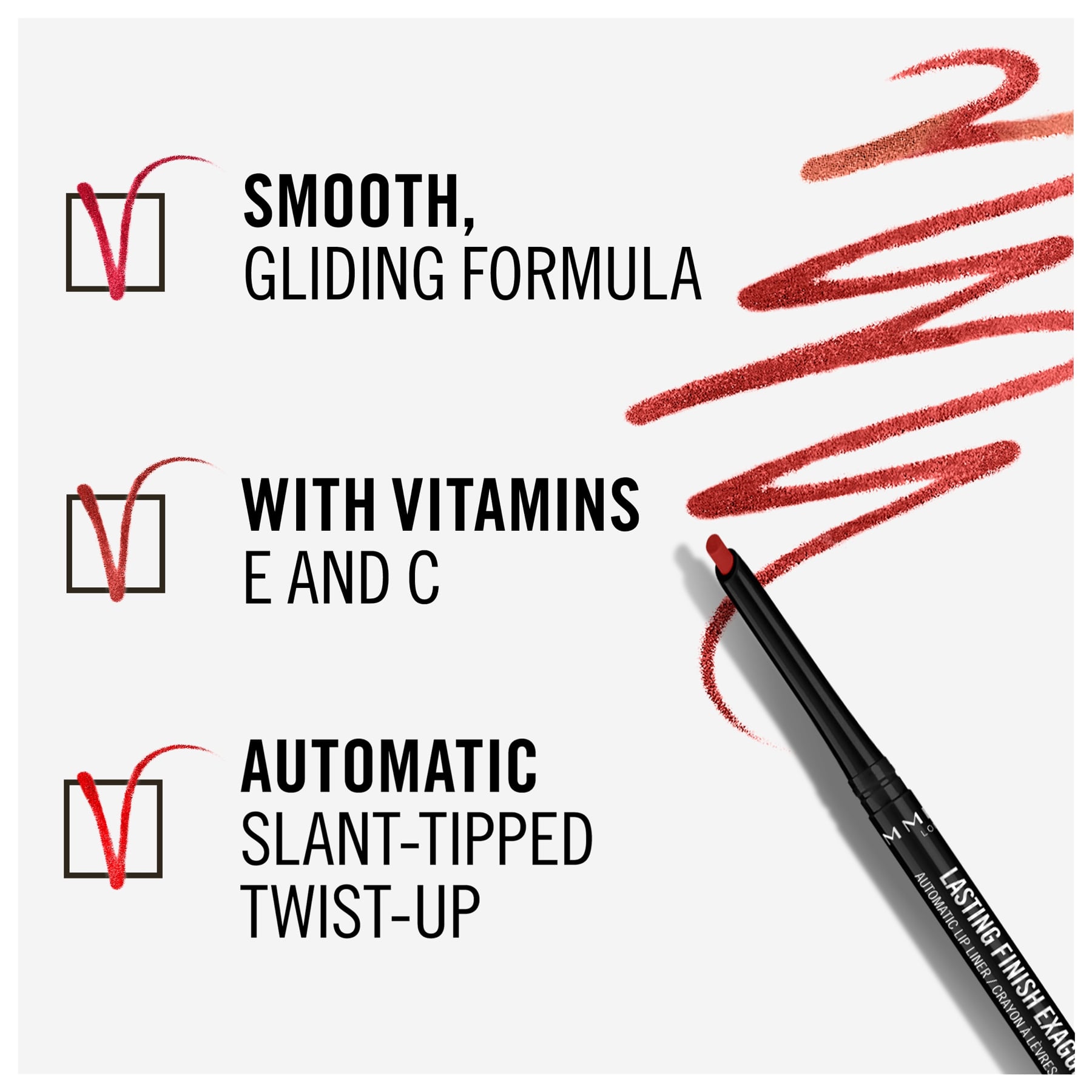 Lasting Finish Exaggerate Automatic Lip Liner 0.25g 45 Epic Burgundy