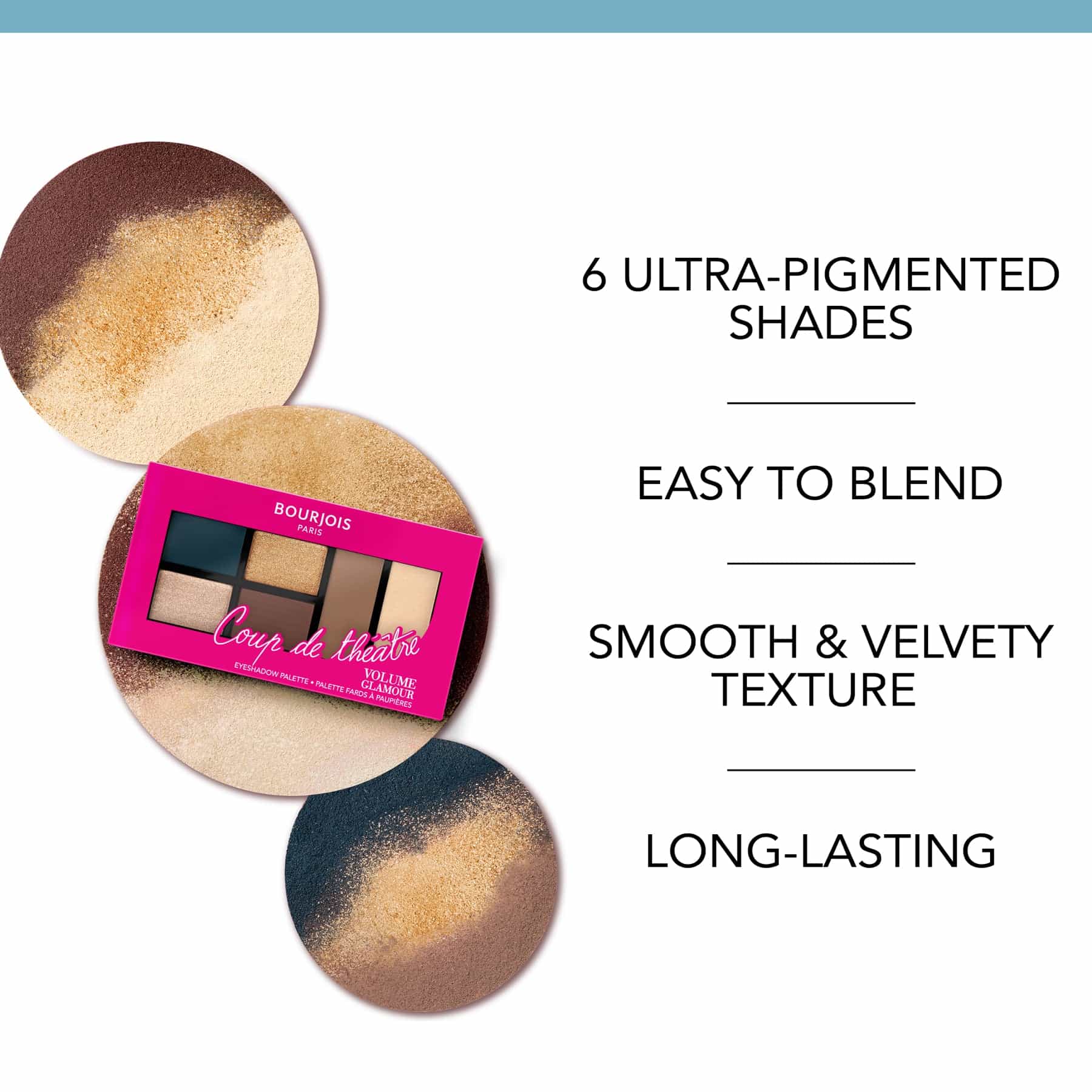 Volume Glamour Eyeshadow Palette - 6 shades 003 Coup de Theatre