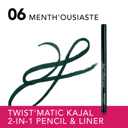 Bourjois Twist Matic Kajal 06 Menthousiaste 0.2g