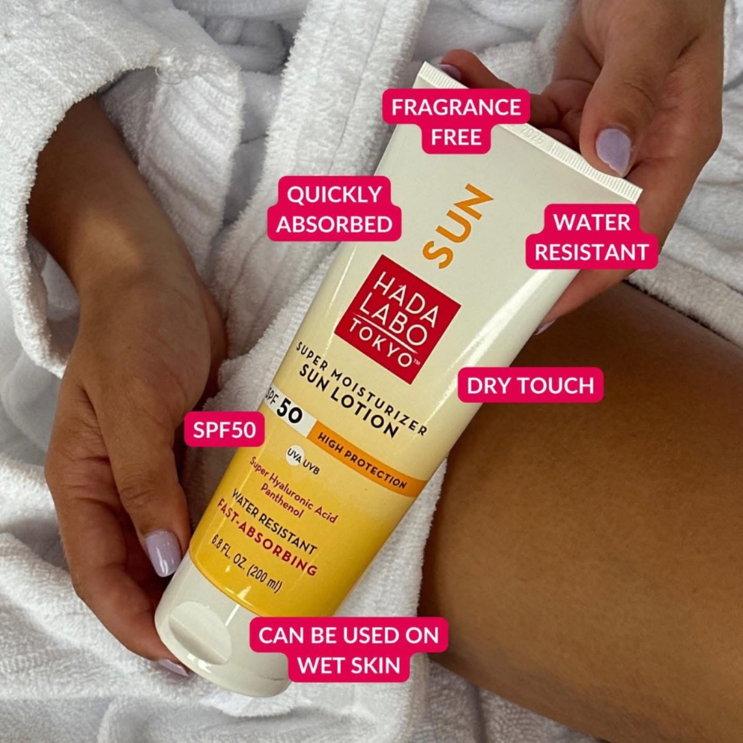 هادا لابو طوكيو لوشن للجسم بعامل حماية من الشمس SPF50، 200 مل