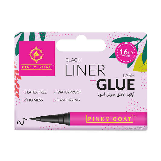 2-In-1 Black Liner & Lash Glue 1g 1g