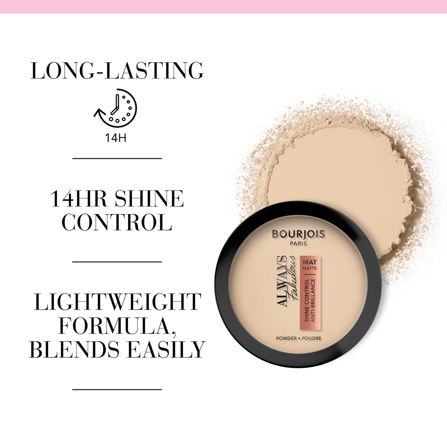 Bourjois Always Fabulous Matte Pressed Powder 10g