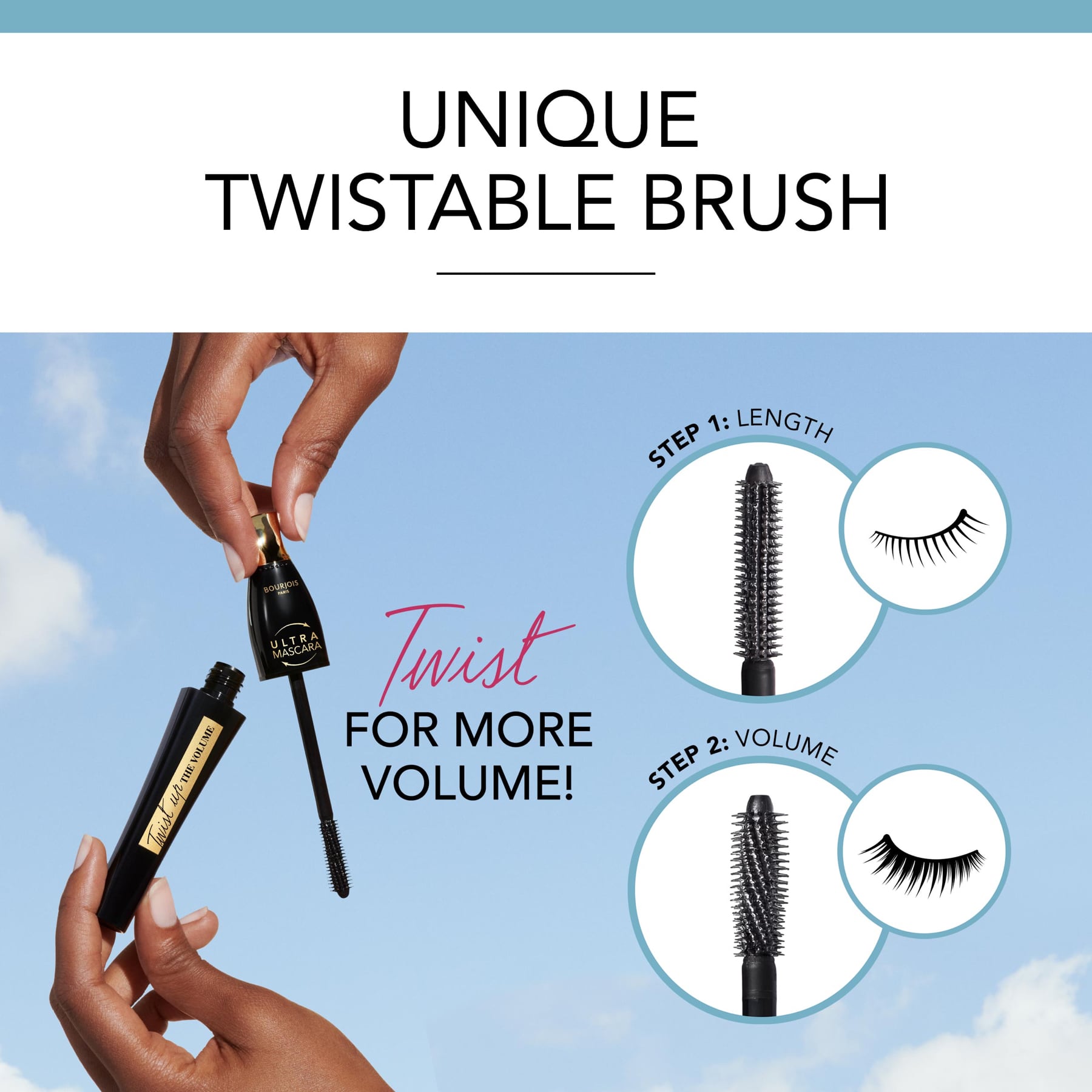 Twist Up The Volume Mascara 001 Extreme Black 8ml 001 Extreme Black