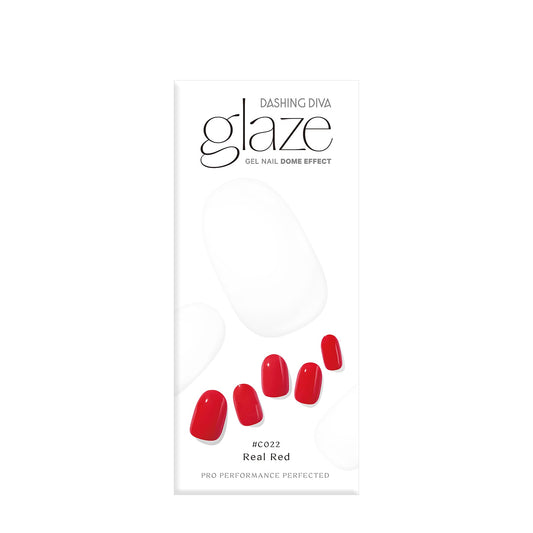 Glaze True Red Nail Strips