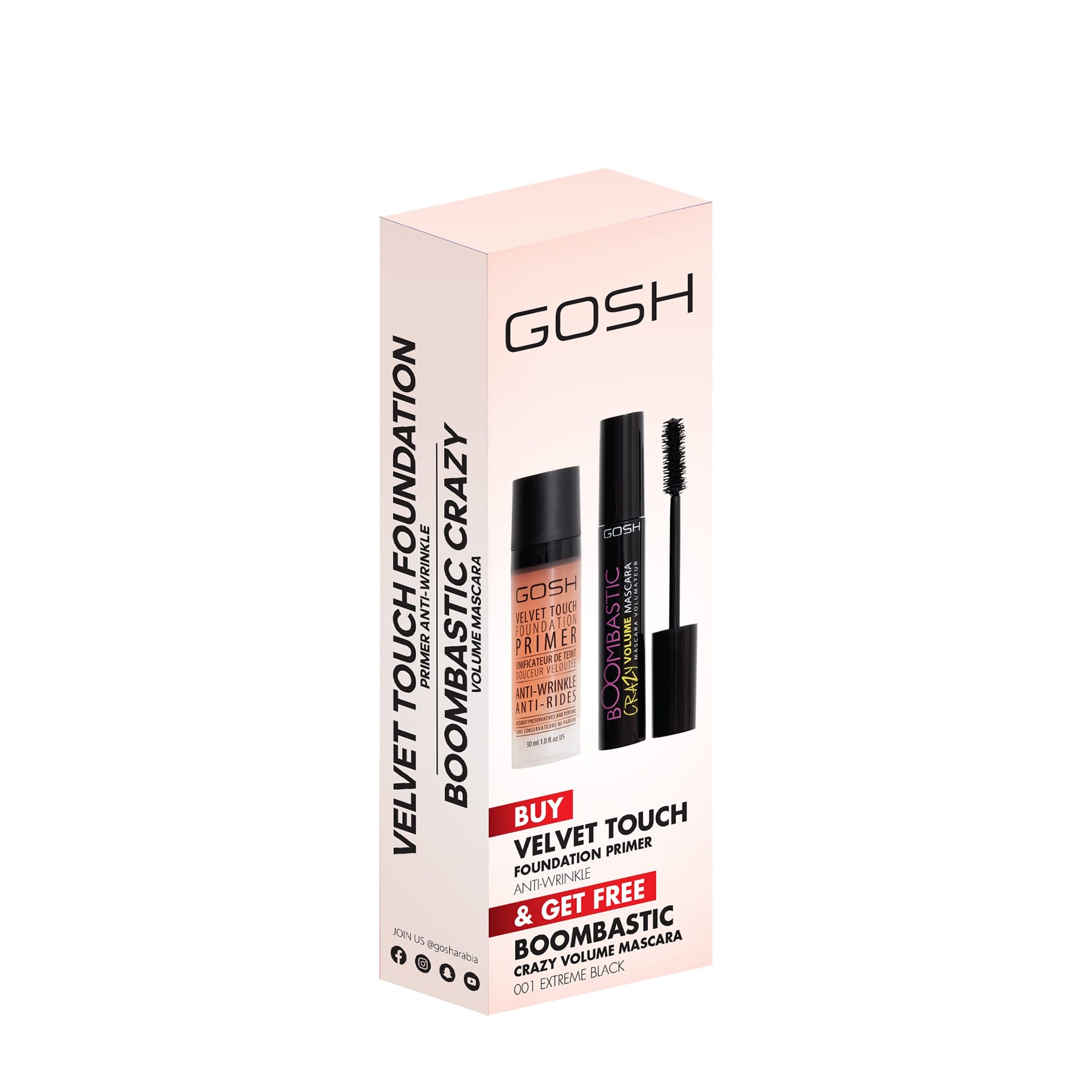 Velvet Touch Foundation and Boombastic Mascara Set 2 pcs extreme black