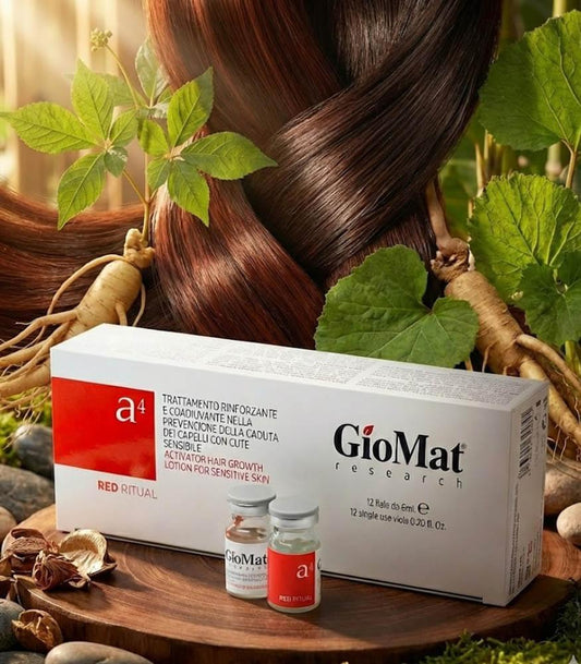 Giomat Lotion Ampoules for Hair Growth Enhancement, 12 Ampoules