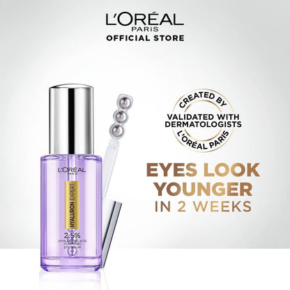 L'Oréal Paris Hyaluron Expert Eye Serum With 2.5% Hyaluronic Acid, Caffeine and Niacinamide - 20ml