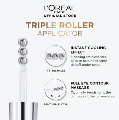 L'Oréal Paris Hyaluron Expert Eye Serum With 2.5% Hyaluronic Acid, Caffeine and Niacinamide - 20ml