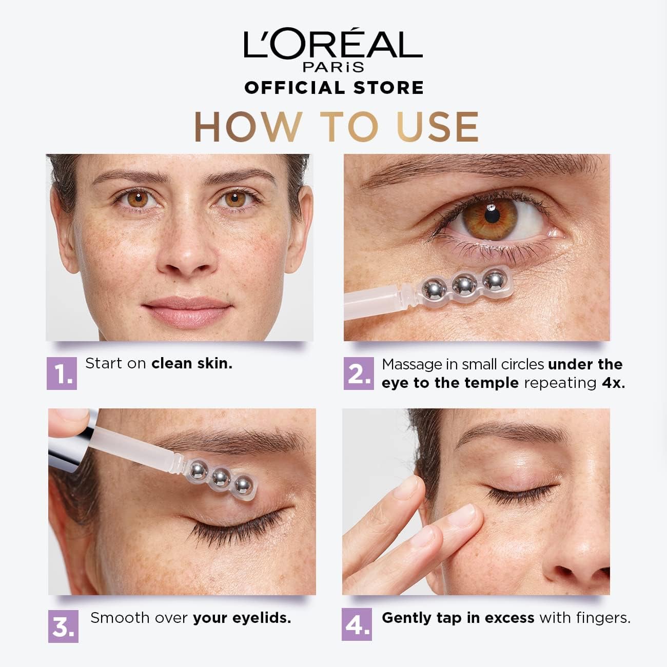 L'Oréal Paris Hyaluron Expert Eye Serum With 2.5% Hyaluronic Acid, Caffeine and Niacinamide - 20ml