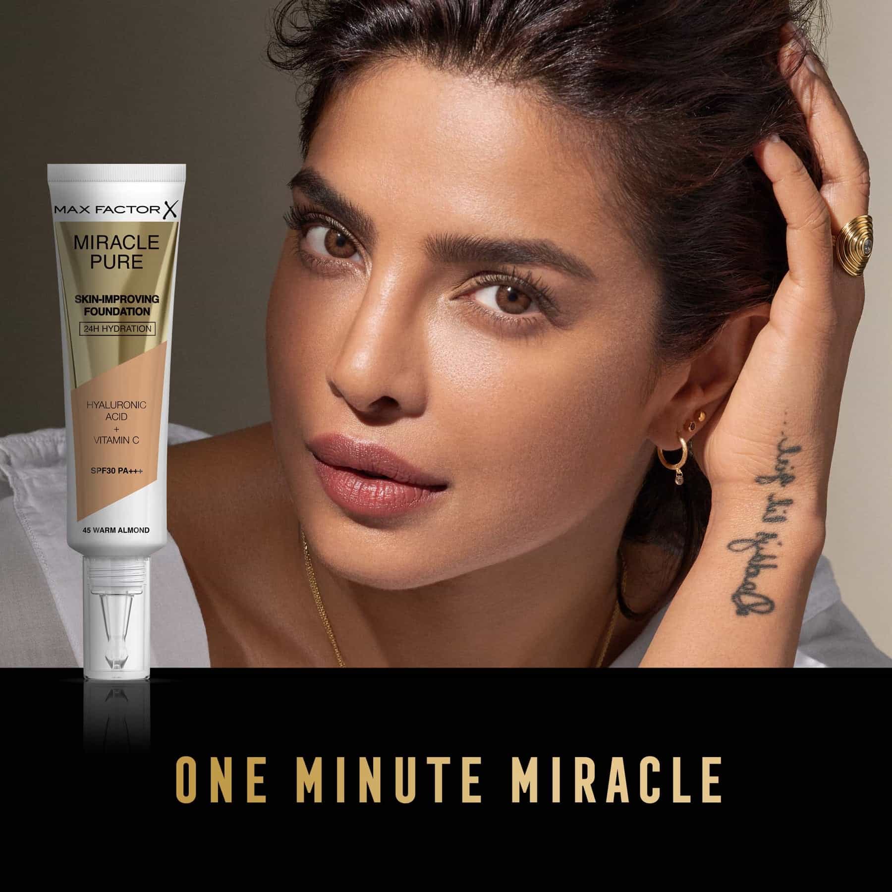 Miracle Pure Skin-Improving Foundation 30ml 45 Warm Almond|30ml