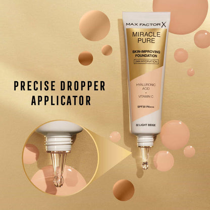 Miracle Pure Skin-Improving Foundation 30ml 45 Warm Almond|30ml