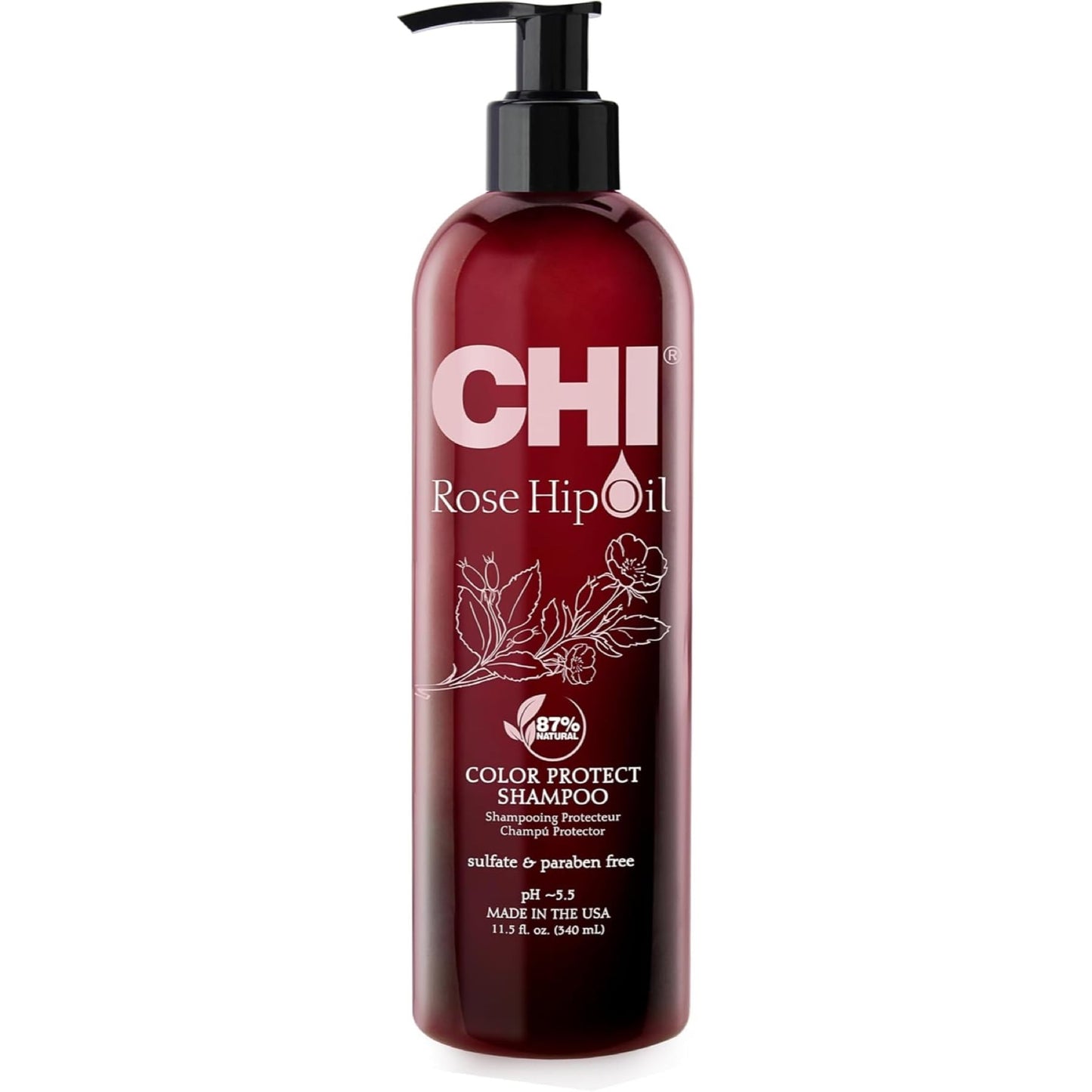 CHI Rose Hip Oil Color Nurture Protecting Shampoo 340ml
