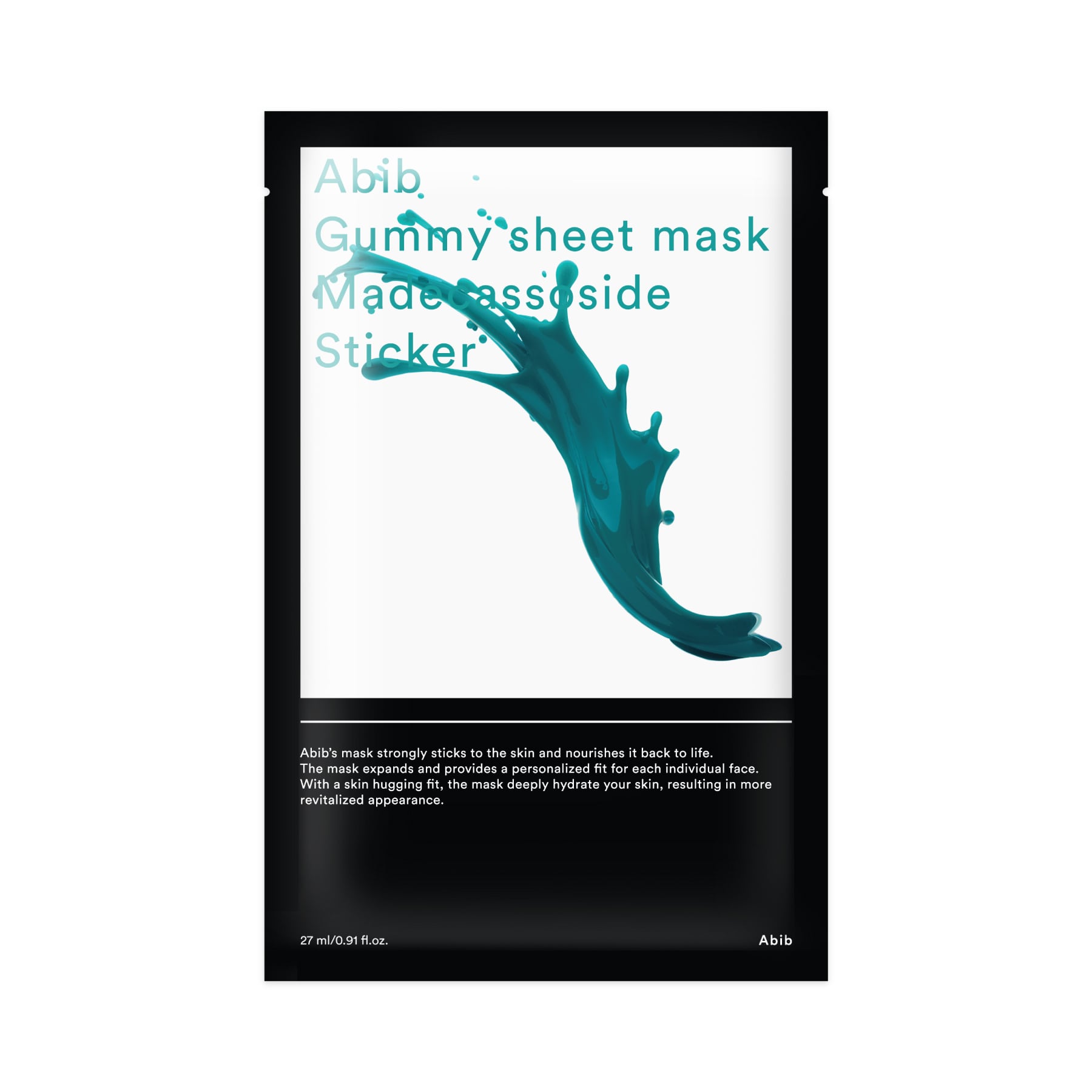 Gummy Sheet Mask Madecassoside Sticker 27ml 27ml
