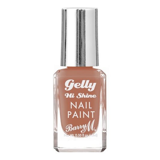 Barry M Gelly Hi Shine Nail Paint 10ml Café au Lait|10ml