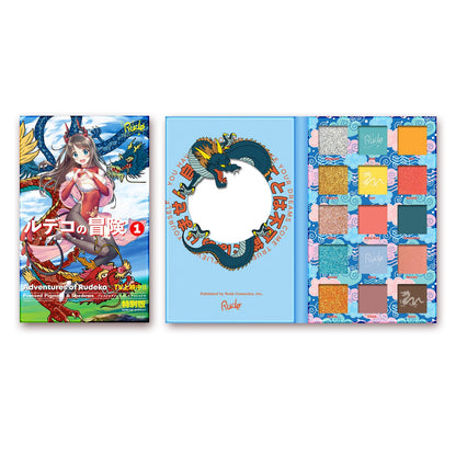 Manga Collection Pressed Pigments & Shadows Palette - 15 shades Adventures of Rudeko|21.8g