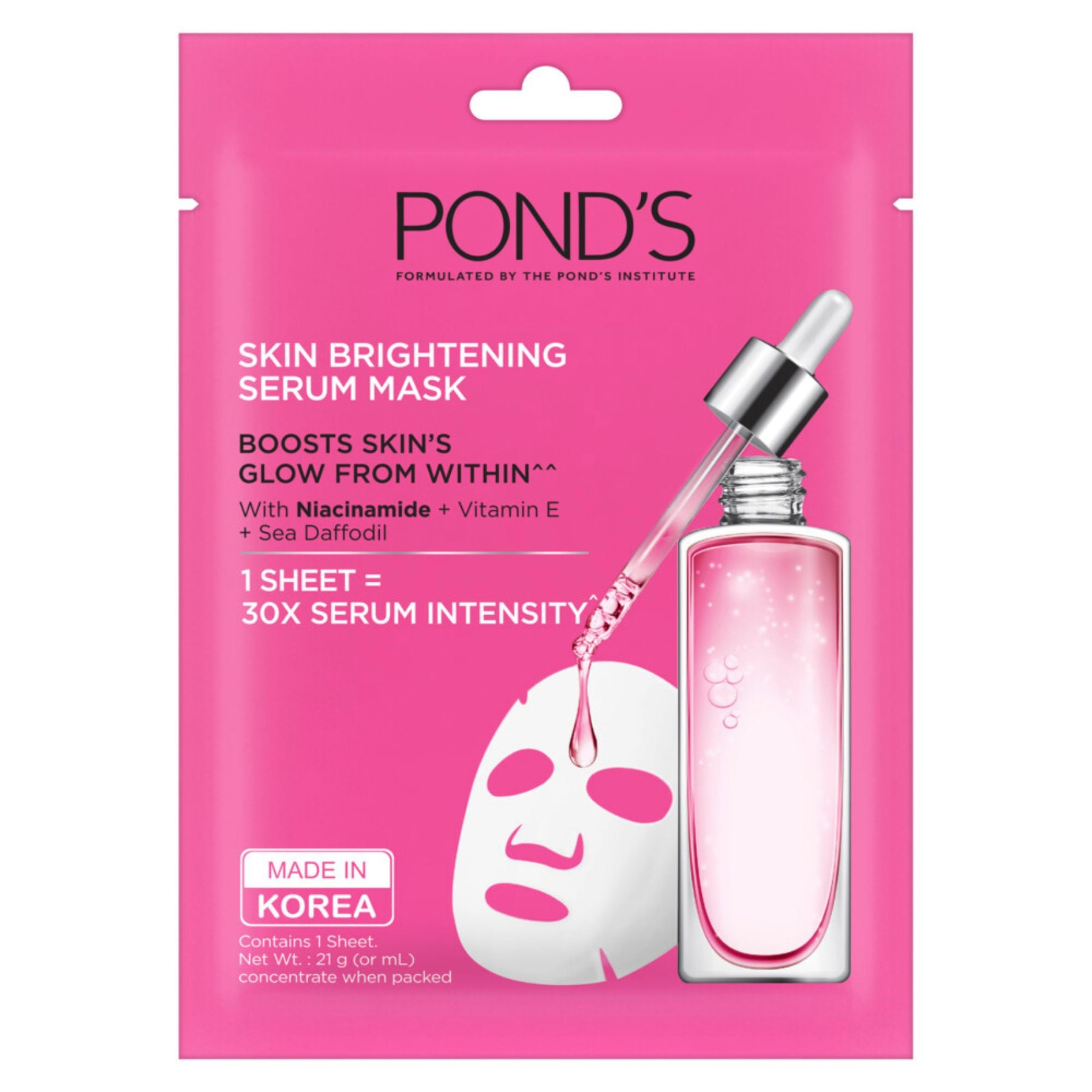 Skin Brightening Serum Mask 1pc 21ml