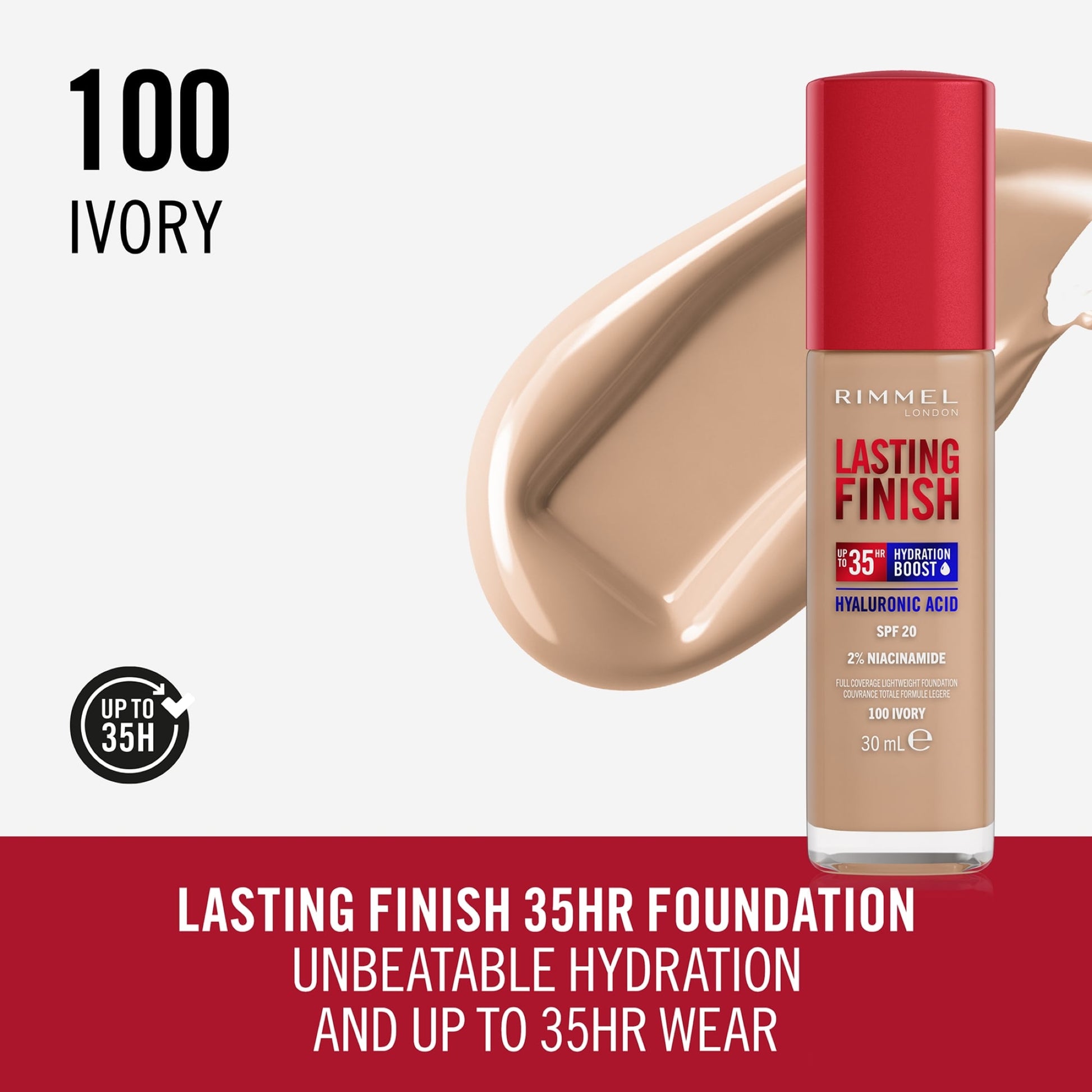 Lasting Finish 35 Hour Foundation 30ml Ivory|30ml