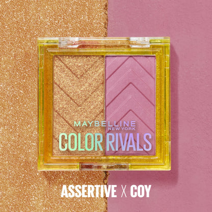 Maybelline Color Rivals Eyeshadow Palette Duo Assertive & Coy