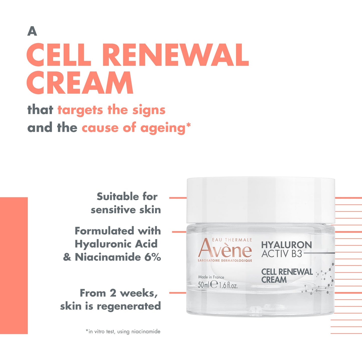 Avene Hyaluron Activ B3 Cellular Renewal Cream 50ml