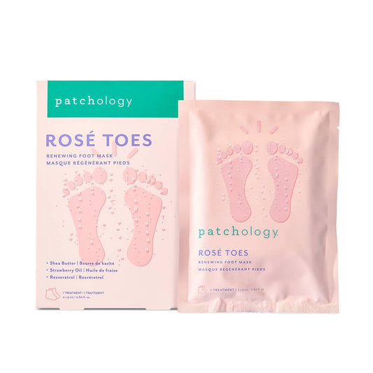 Patchology Serve Chilled Rose Toes Renewing Foot Mask 2x 9ml