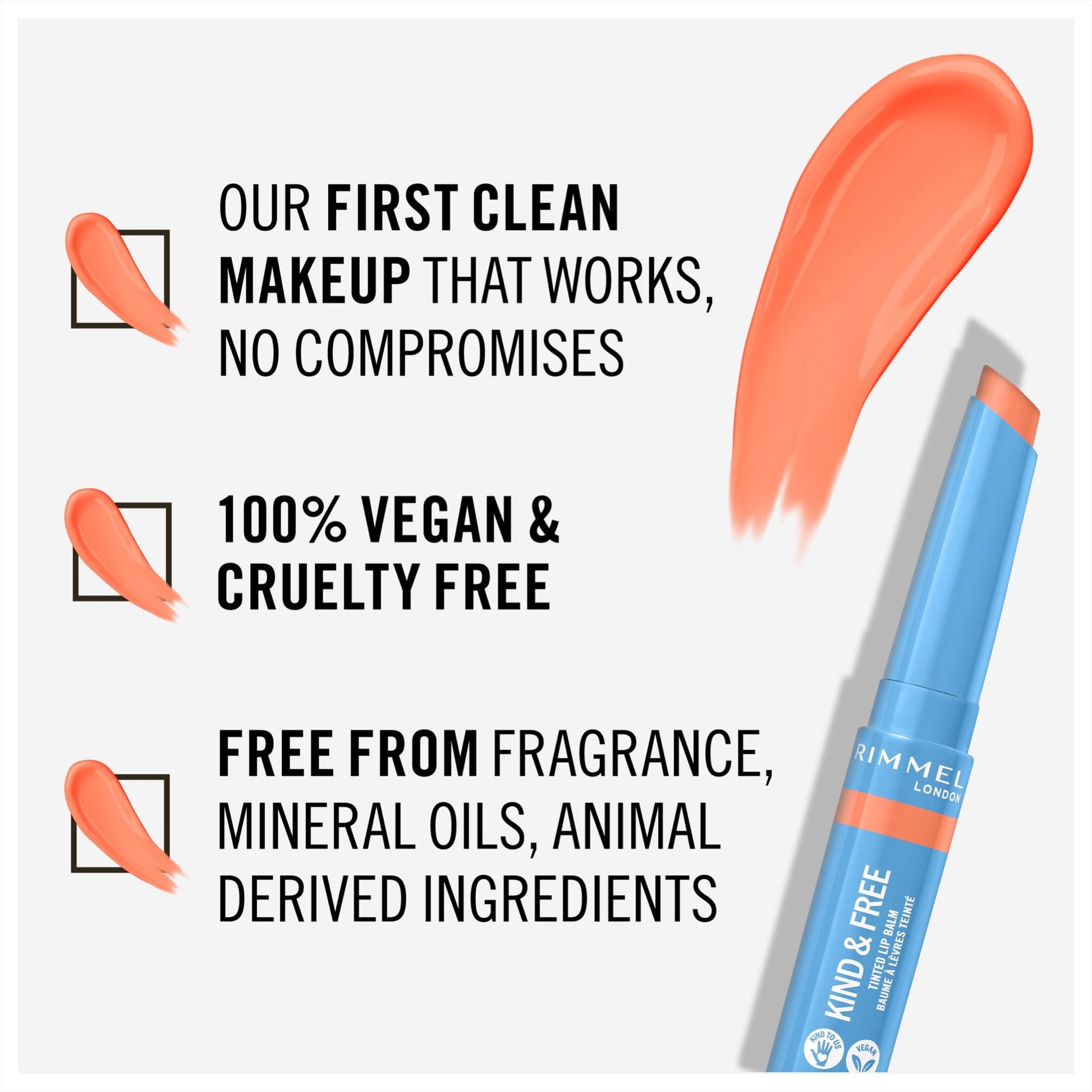 Rimmel London Kind & Free Tinted Lip Balm 1.7g 003 Tropical Spark|10g