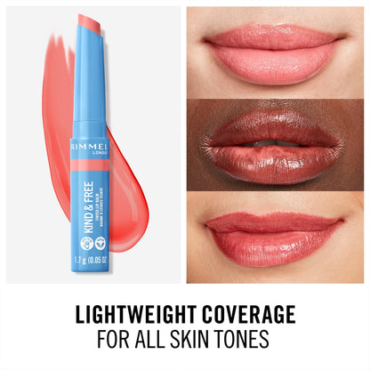 Rimmel London Kind & Free Tinted Lip Balm 1.7g 004 Hibiscus Blaze|10g