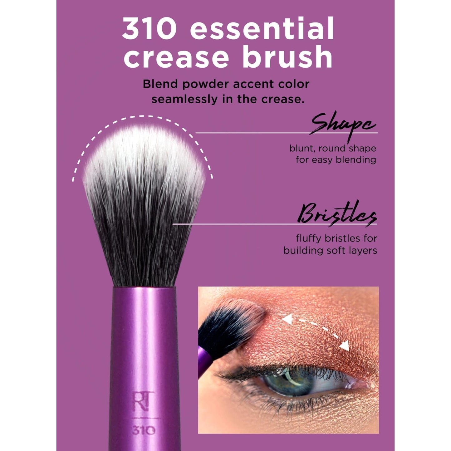 Real Techniques Everyday Eye Essentials Makeup Brush Kit 8pc
